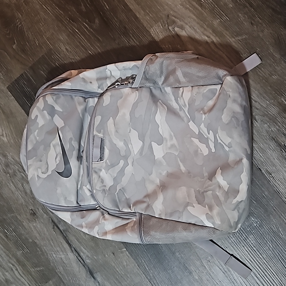 Nike gray camouflage backpack